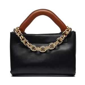 Black handbag with gold chain 结果